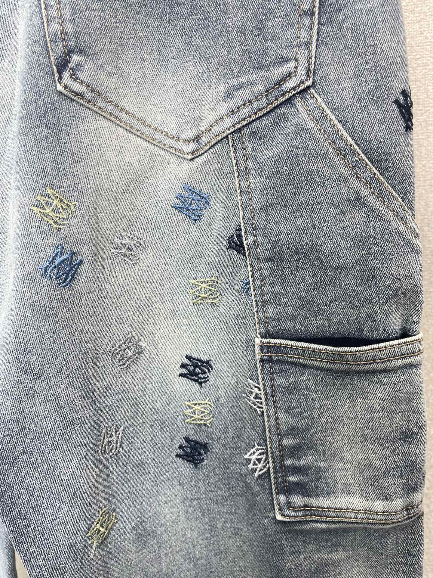 アミリ 芸能人偽物 刺繍モチーフ デニムパンツ ヴィンテージ仕上げ|スーパーコピーn級優良店 8 アミリ 芸能人偽物 刺繍モチーフ デニムパンツ ヴィンテージ仕上げ|スーパーコピー服
