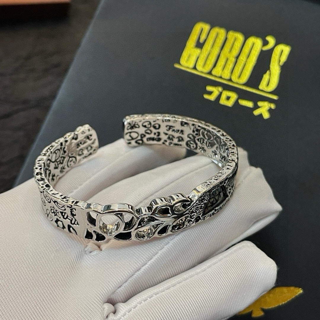 ゴローズ 芸能人偽物 ワイドバングル ブレスレット 彫刻模様 重厚感 高級感|スーパーコピーn級優良店 3 ゴローズ 芸能人偽物 ワイドバングル ブレスレット 彫刻模様 重厚感 高級感|スーパーコピー服
