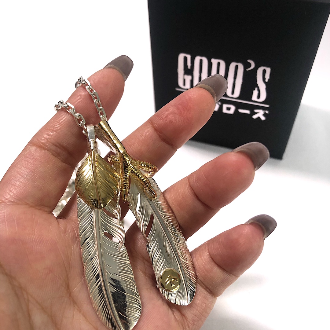 ゴローズ スーパーコピー ダブルフェザー シルバー金頭 ネックレス 精緻工藝 インディアン系|スーパーコピーn級優良店 5 ゴローズ スーパーコピー ダブルフェザー シルバー金頭 ネックレス 精緻工藝 インディアン系|スーパーコピー服