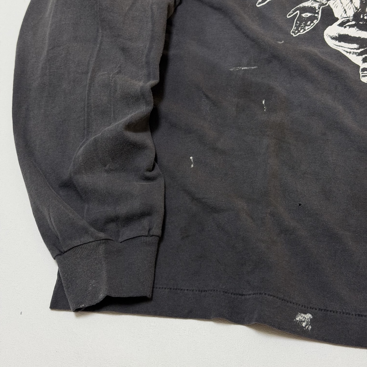 セイントマイケル スーパーコピー ブラック バフォメット ロングTシャツ 悪魔プリント ヴィンテージ風|スーパーコピーn級優良店 7 セイントマイケル スーパーコピー ブラック バフォメット ロングTシャツ 悪魔プリント ヴィンテージ風|スーパーコピー服