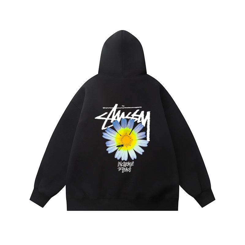 ステューシー スーパーコピー 優良サイト 花柄バックプリント フーディー スタイリッシュ黒 × 季節映えトップス|スーパーコピーn級優良店 1 ステューシー スーパーコピー 優良サイト 花柄バックプリント フーディー スタイリッシュ黒 × 季節映えトップス|スーパーコピー服