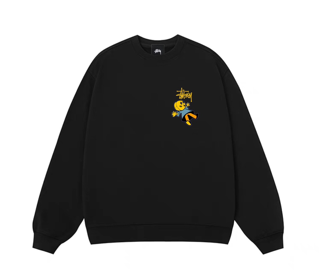 ステューシー スーパーコピー ブラック ドールプリント スウェット 2025新作 高品質 上質生地 バックグラフィック|スーパーコピーn級優良店 2 ステューシー スーパーコピー ブラック ドールプリント スウェット 2025新作 高品質 上質生地 バックグラフィック|スーパーコピー服