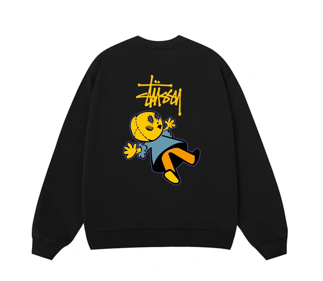 ステューシー スーパーコピー ブラック ドールプリント スウェット 2025新作 高品質 上質生地 バックグラフィック|スーパーコピーn級優良店 1 ステューシー スーパーコピー ブラック ドールプリント スウェット 2025新作 高品質 上質生地 バックグラフィック|スーパーコピー服