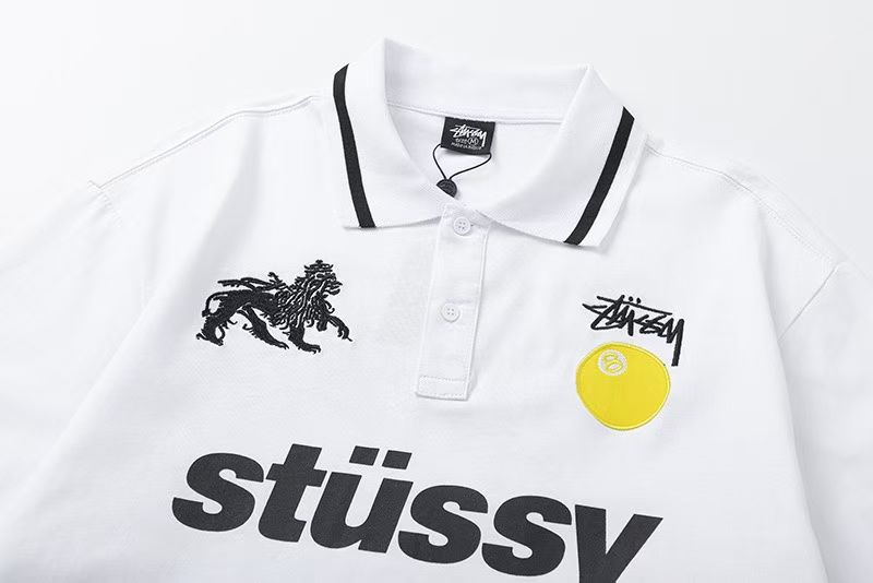 ステューシー コピー 獅子エンブレム×8ボール 刺繍入りポロシャツ ワールドツアー仕様の人気ストリートモデル|スーパーコピーn級優良店 3 ステューシー コピー 獅子エンブレム×8ボール 刺繍入りポロシャツ ワールドツアー仕様の人気ストリートモデル|スーパーコピー服