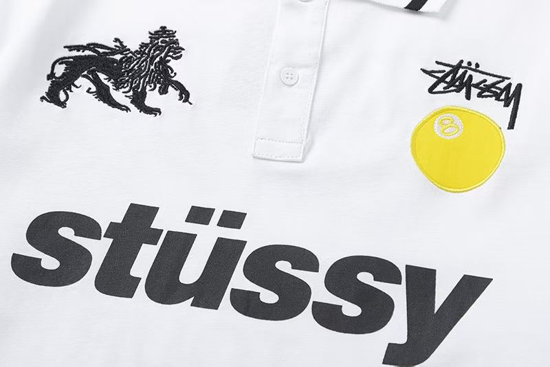 ステューシー コピー 獅子エンブレム×8ボール 刺繍入りポロシャツ ワールドツアー仕様の人気ストリートモデル|スーパーコピーn級優良店 4 ステューシー コピー 獅子エンブレム×8ボール 刺繍入りポロシャツ ワールドツアー仕様の人気ストリートモデル|スーパーコピー服