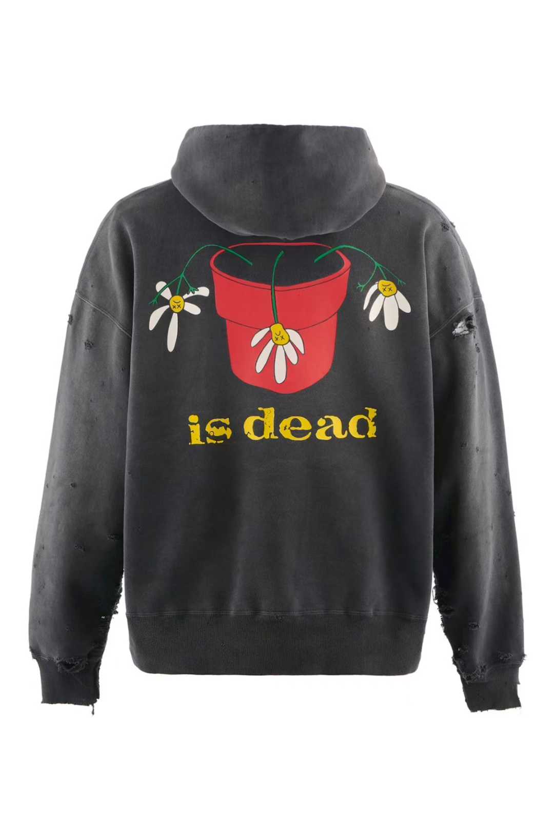 セントマイケル スーパーコピー フラワーグラフィック フーディー ヴィンテージ加工 ダメージ表現 高再現｜スーパーコピー服