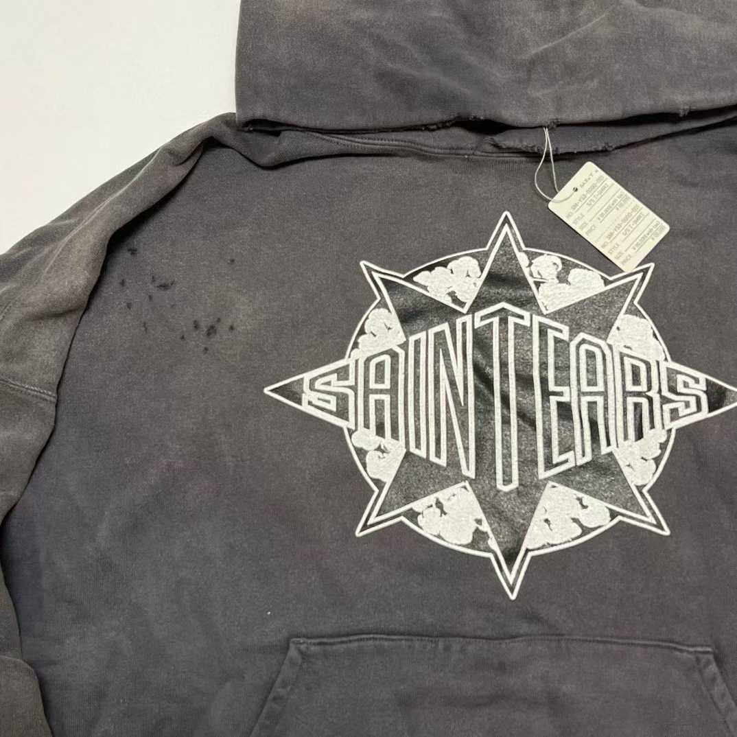 セントマイケル ブランド コピー 安全通販 星形グラフィック フーディ 重厚感ある定番モデル｜スーパーコピー服