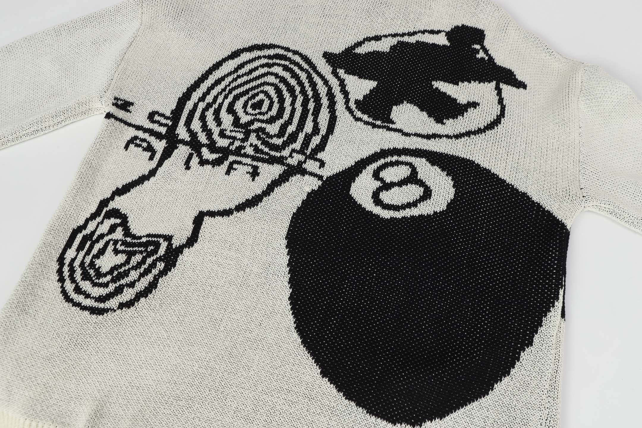 Stussy コピー アート柄ニットセーター 個性派デザイン×存在感溢れるストリート風｜スーパーコピー服