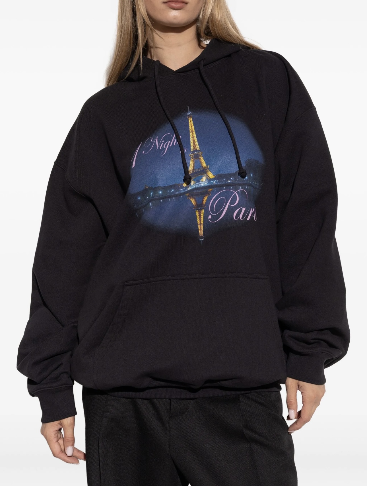 Vetements スーパー コピー パリ夜景プリントフーディー ロマンティックで雰囲気ある人気デザイン｜スーパーコピー服