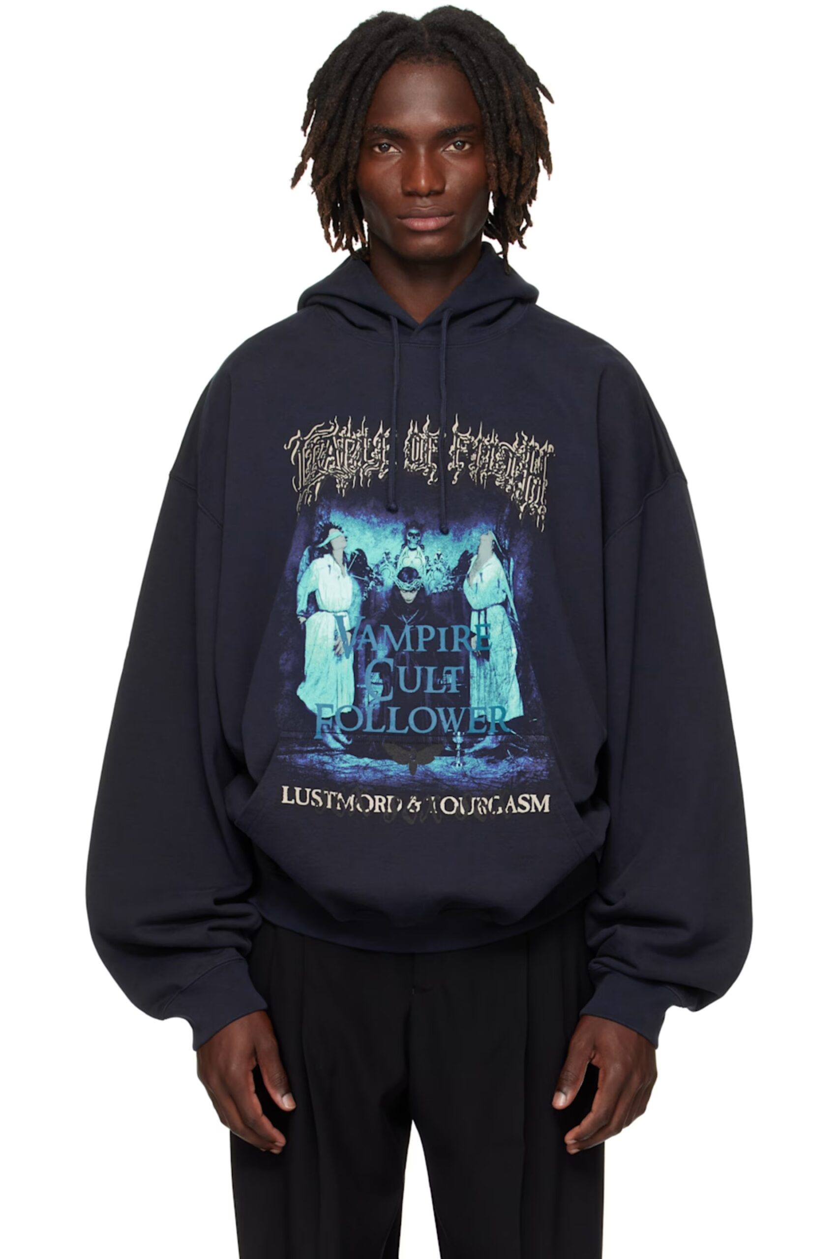 ヴェトモン n級コピー VAMPIRE CULT FOLLOWER 連帽パーカー グラフィックプリント｜スーパーコピー服