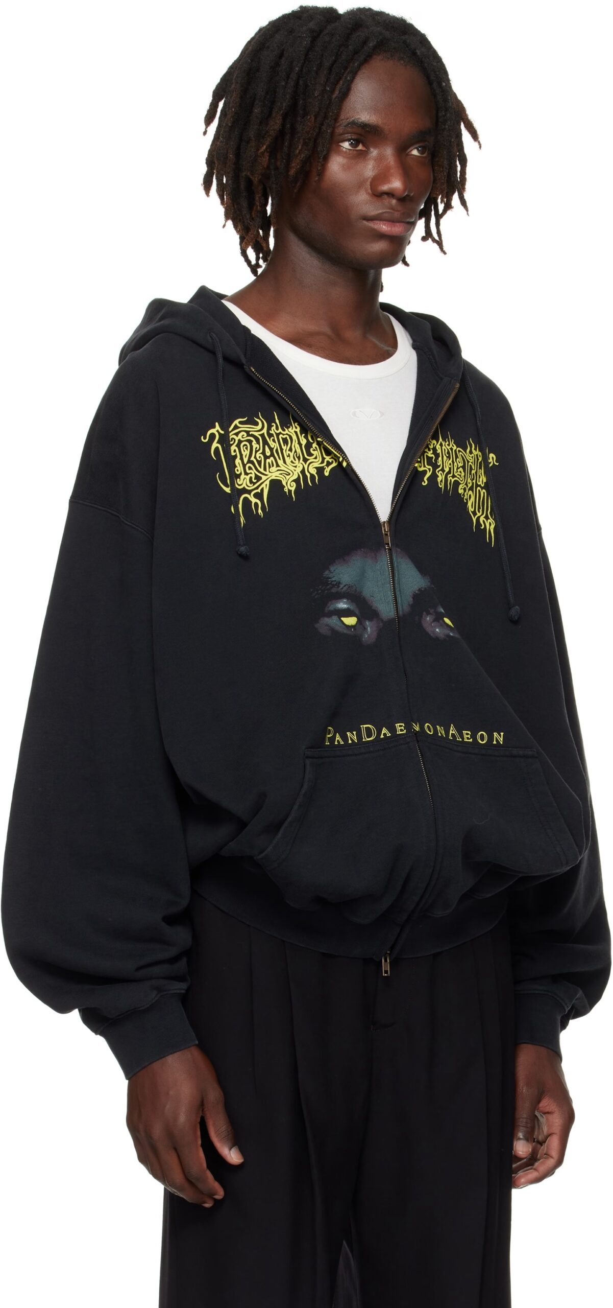 ヴェトモン スーパーコピー 優良サイト PANDAEMONAEON 拉鍊連帽パーカー ダークデザイン｜スーパーコピー服