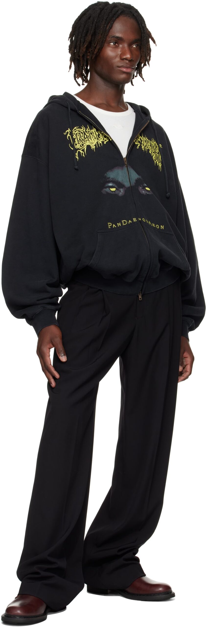 ヴェトモン スーパーコピー 優良サイト PANDAEMONAEON 拉鍊連帽パーカー ダークデザイン｜スーパーコピー服