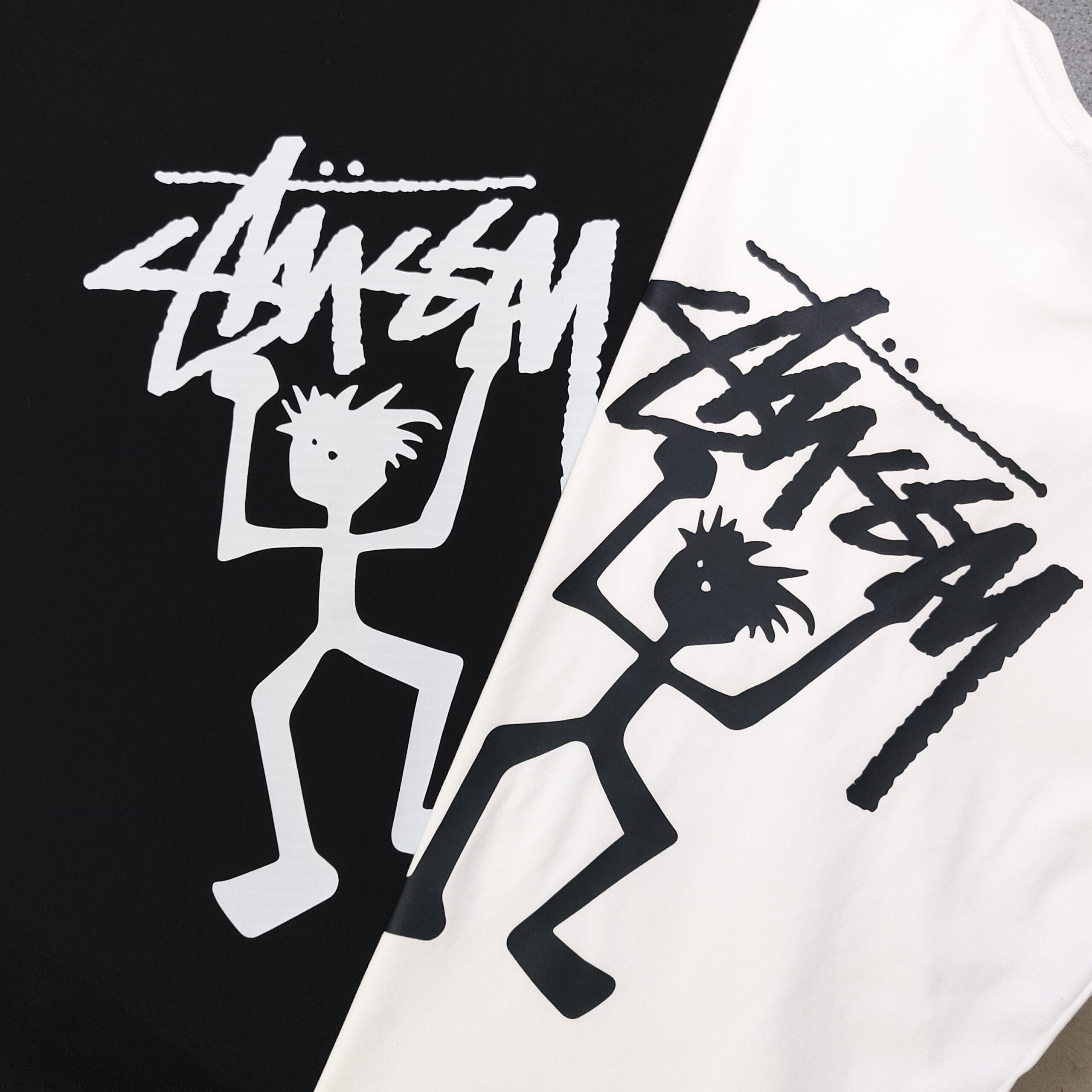 ステューシー コピー スティックマンロゴTシャツ｜ミニマル×ストリートの万能デザイン｜スーパーコピー服