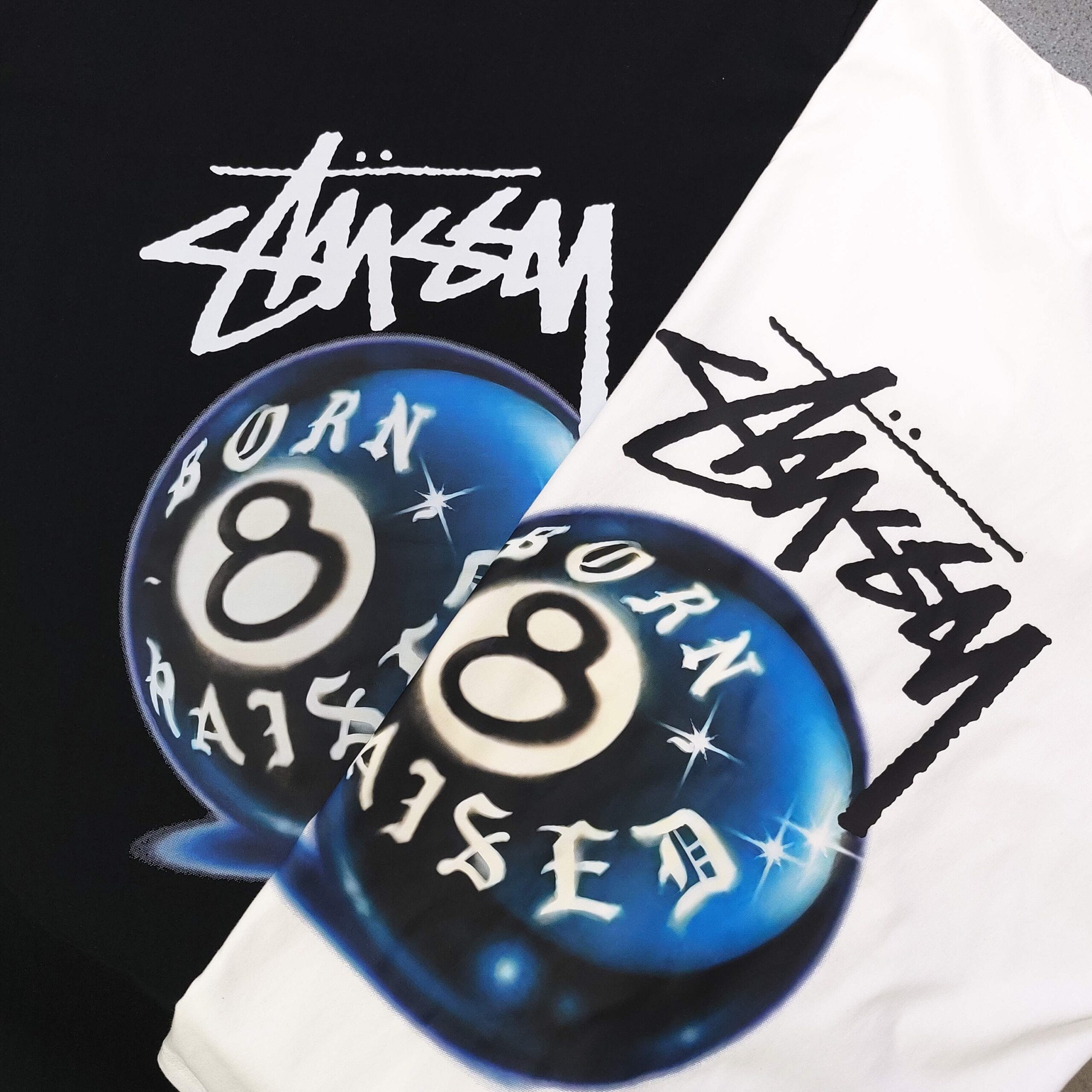 ステューシー n級コピー 8ボールグラフィックTシャツ｜立体感あるアートプリントが魅力｜スーパーコピー服