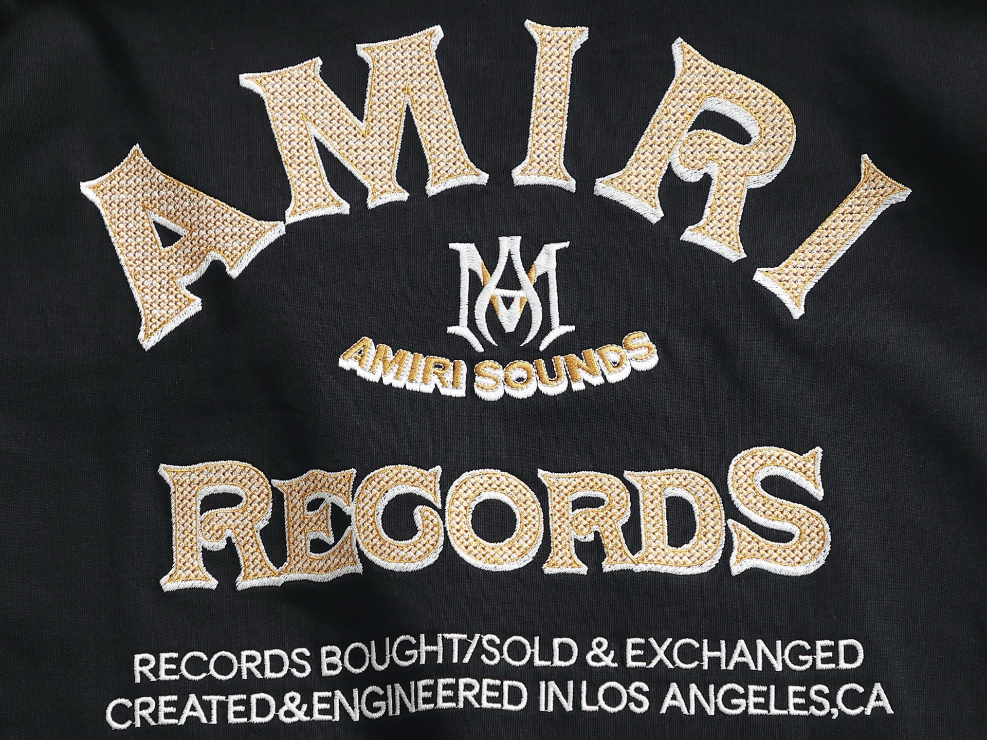 AMIRI スーパーコピー 優良サイト AMIRI SOUNDSロゴTシャツ｜ストリート半袖トップス｜スーパーコピー服