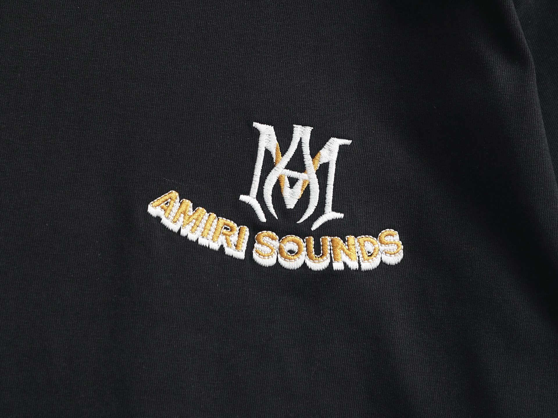 AMIRI スーパーコピー 優良サイト AMIRI SOUNDSロゴTシャツ｜ストリート半袖トップス｜スーパーコピー服