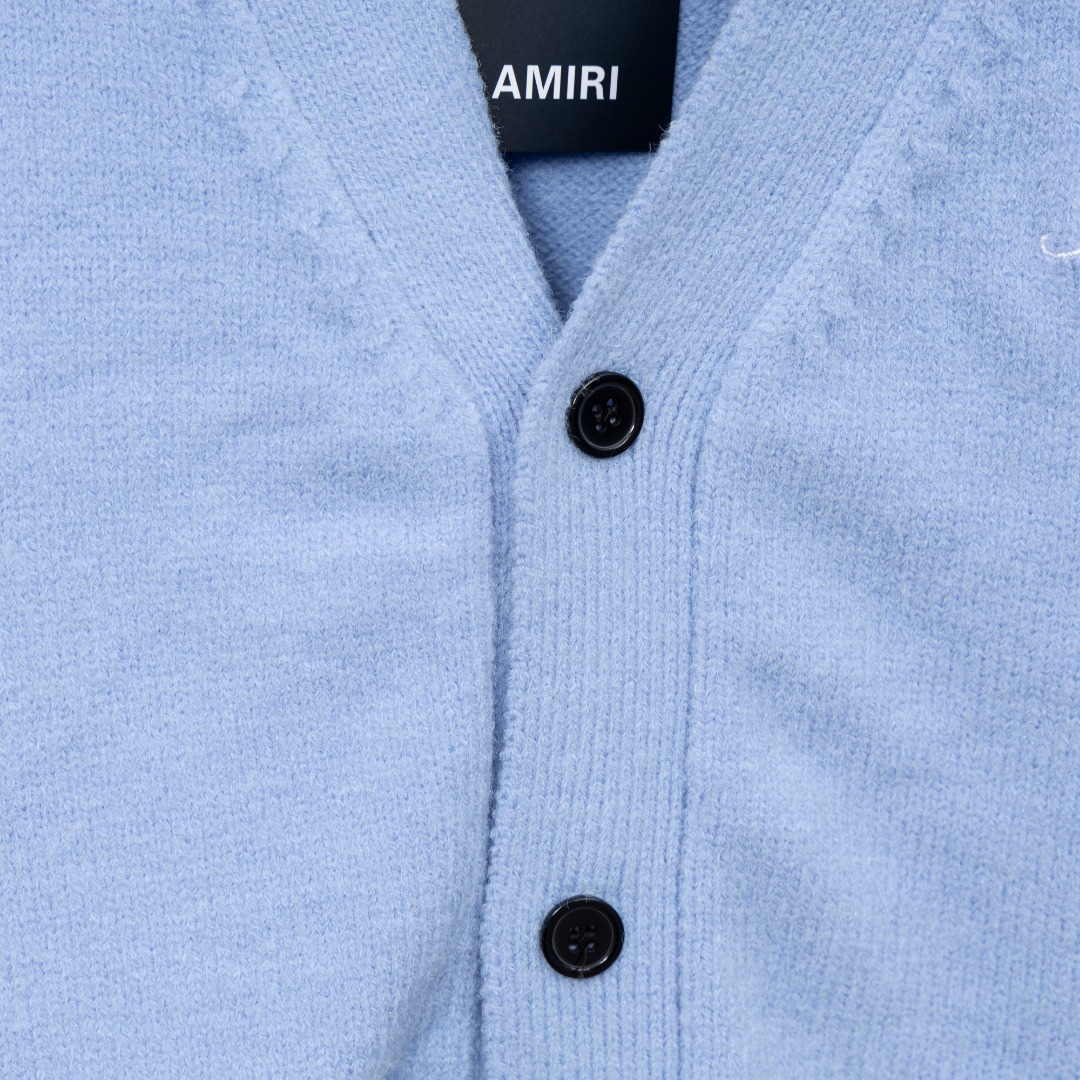 AMIRI スーパーコピー 骨デザイン ニットカーディガン メンズ ストリート 高級感モデル｜スーパーコピー服