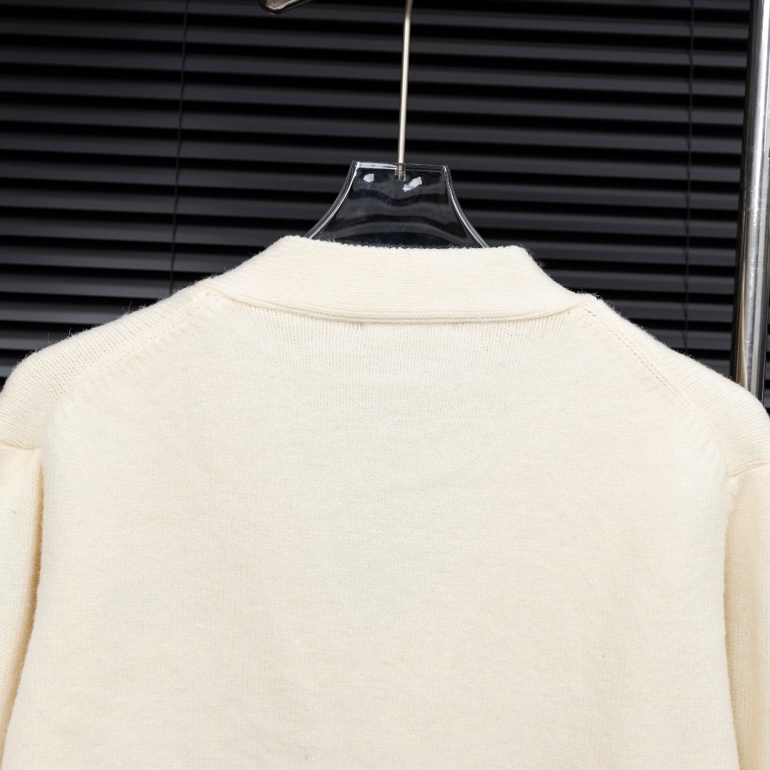 AMIRI コピー ボーンデザイン ニットカーディガン メンズ ストリート 上質ニットモデル｜スーパーコピー服