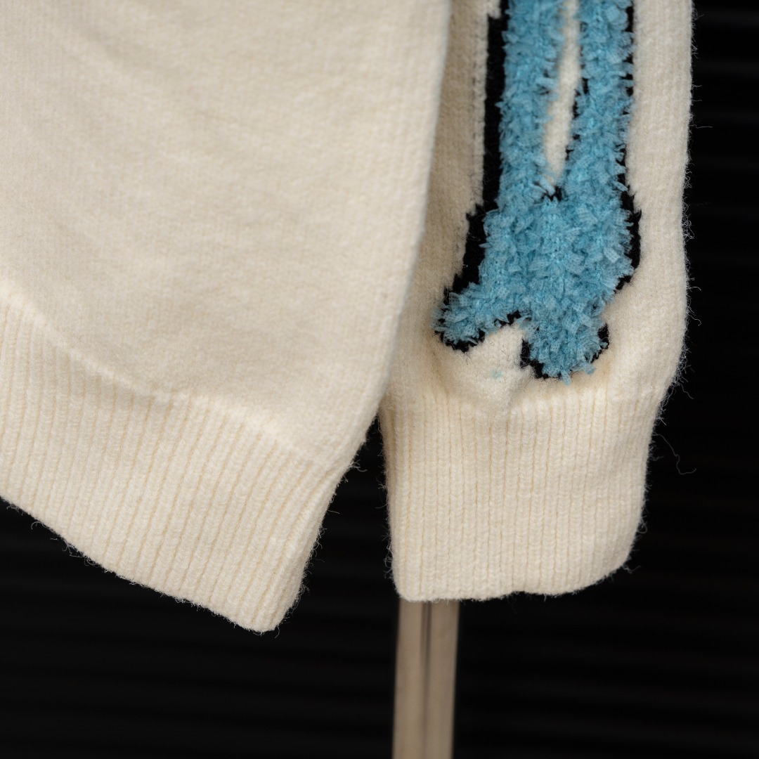 AMIRI コピー ボーンデザイン ニットカーディガン メンズ ストリート 上質ニットモデル｜スーパーコピー服