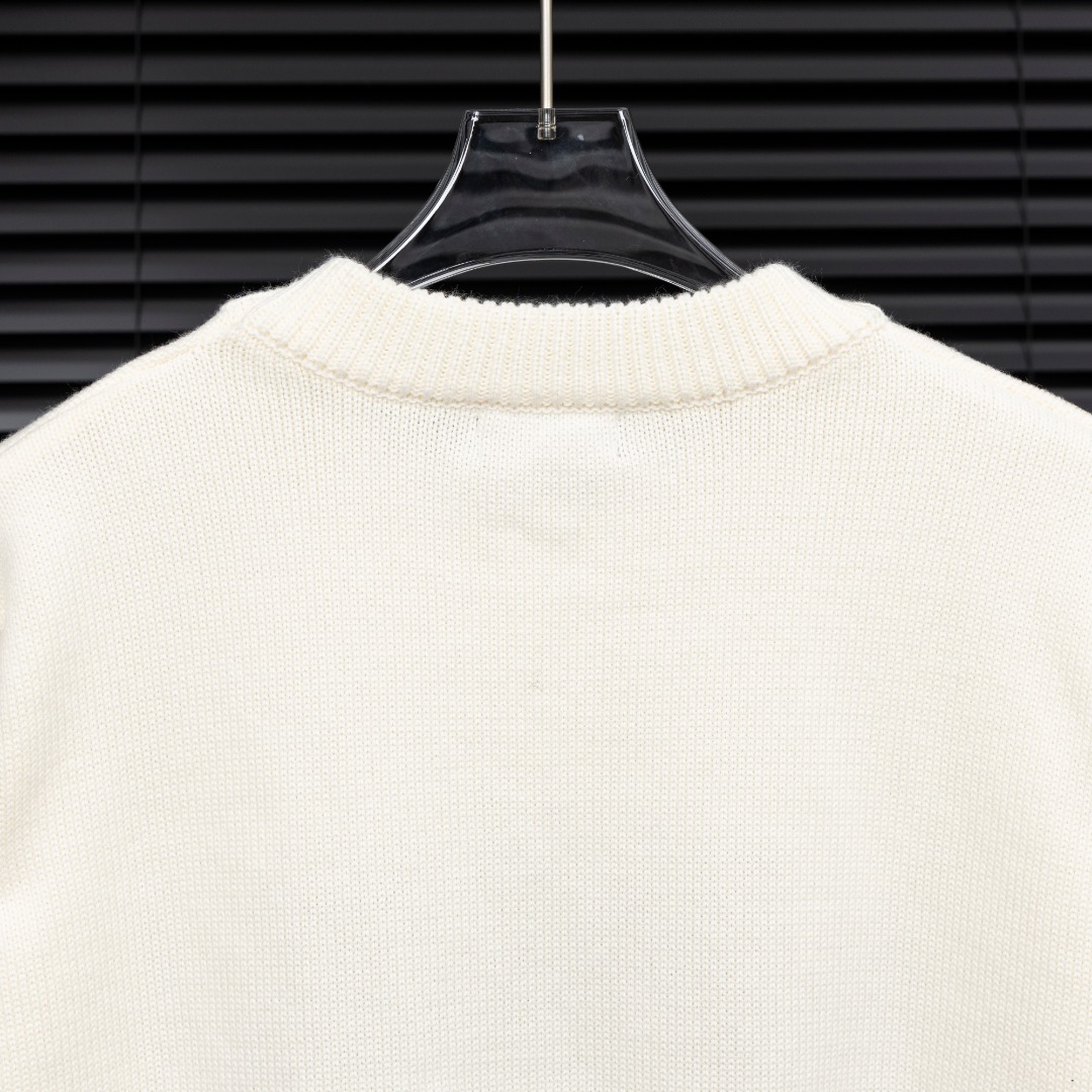 AMIRI n級品 ロゴ刺繍 ニットセーター メンズ ストリート 高級感デザイン｜スーパーコピー服