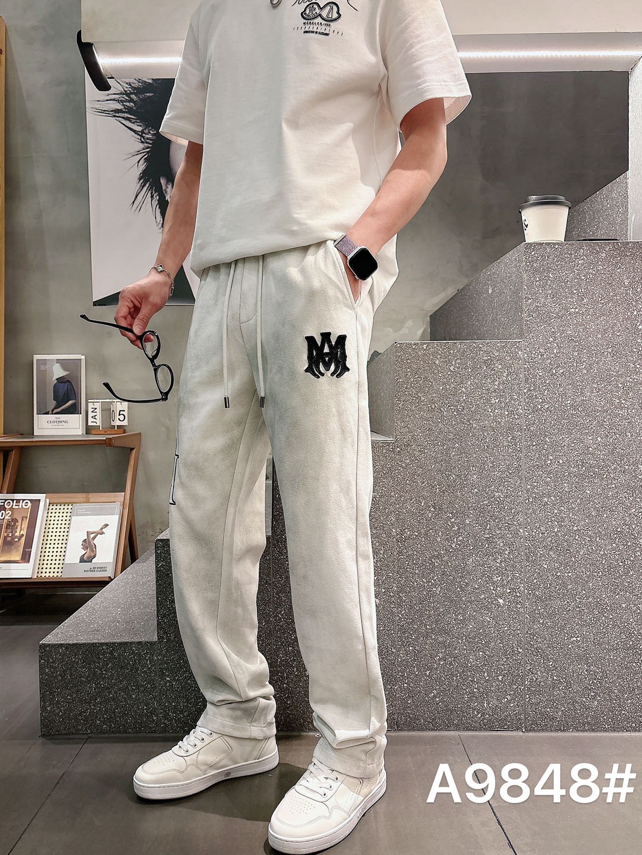 アミリ 並行輸入品 ロゴ刺繍スウェットパンツ カジュアルストリート メンズ人気|スーパーコピーn級優良店 5 アミリ 並行輸入品 ロゴ刺繍スウェットパンツ カジュアルストリート メンズ人気|スーパーコピー服