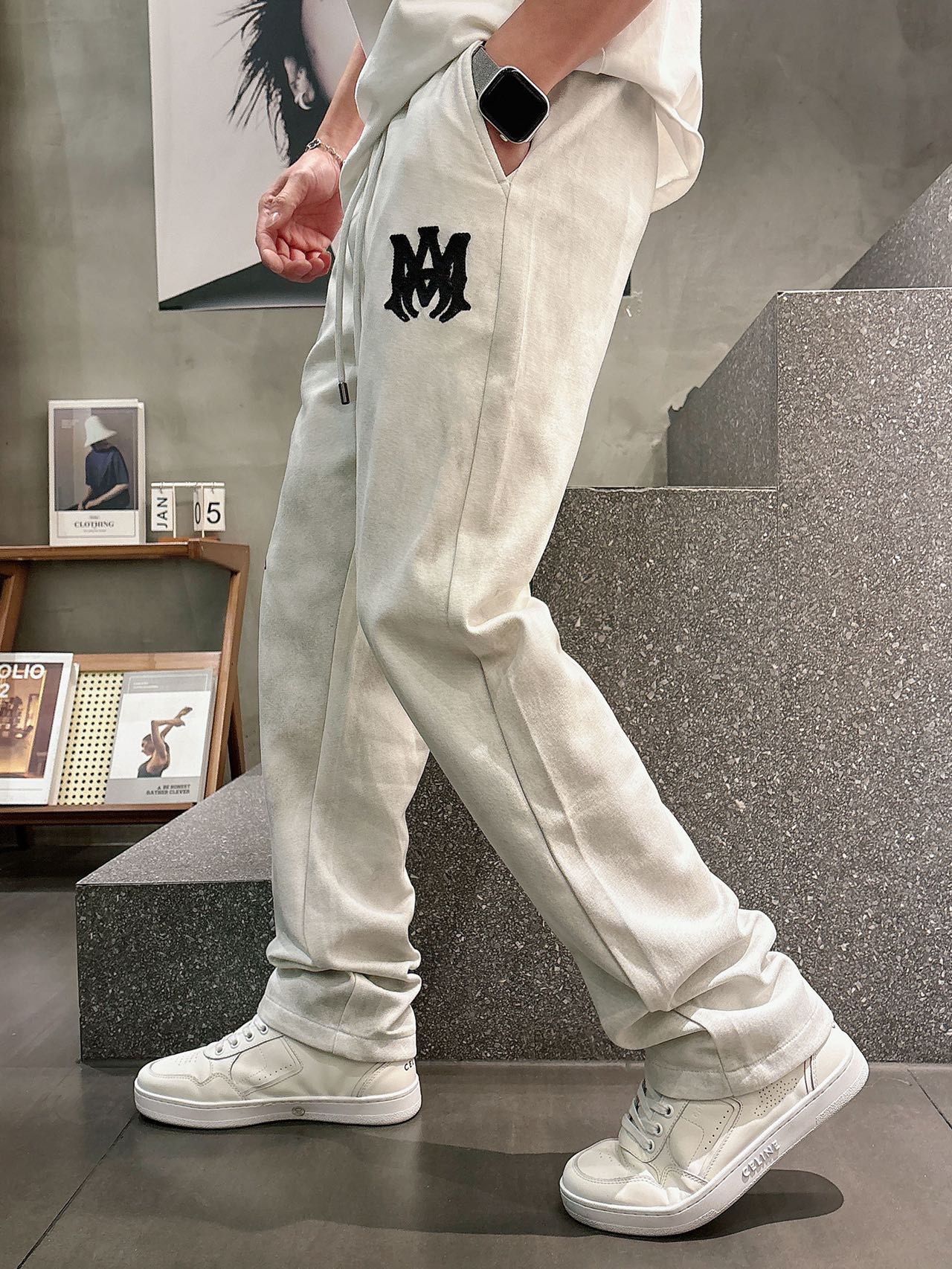 アミリ 並行輸入品 ロゴ刺繍スウェットパンツ カジュアルストリート メンズ人気|スーパーコピーn級優良店 6 アミリ 並行輸入品 ロゴ刺繍スウェットパンツ カジュアルストリート メンズ人気|スーパーコピー服