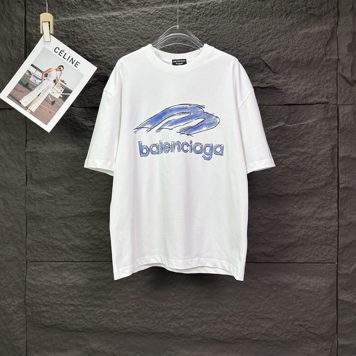 バレンシアガ スーパーコピー 優良サイト ブラッシュロゴTシャツ｜上質感×都会的シルエットの人気作｜スーパーコピー服